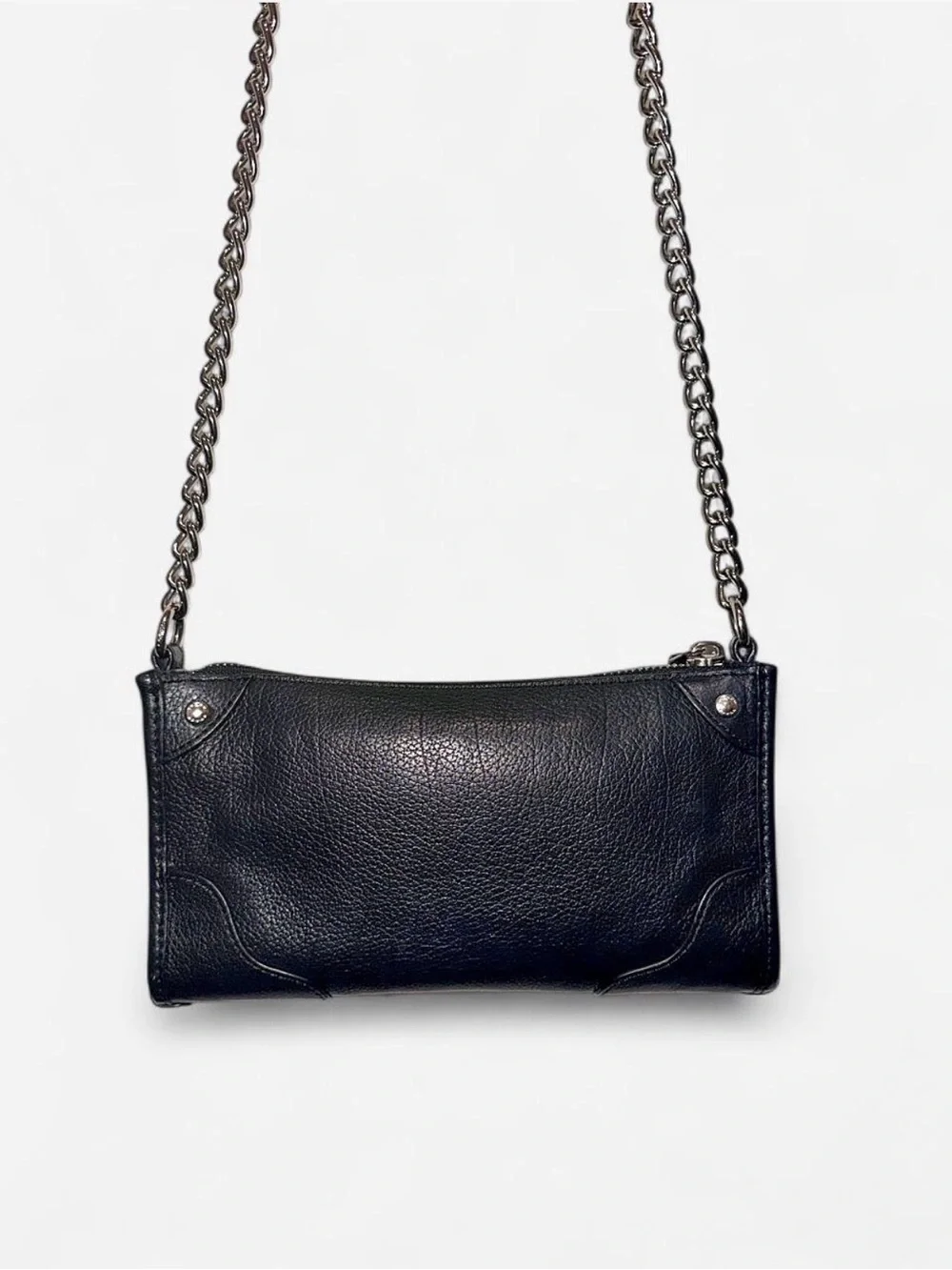 Black Vintage Coach Mickie Crossbody Bag